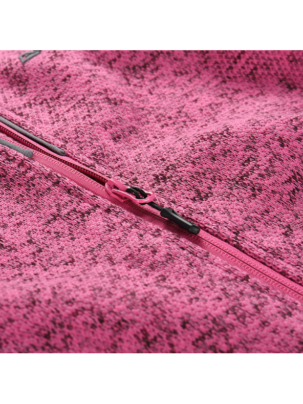 ALPINE PRO Ženska topla jopica z zadrgo ALPINE PRO ZEGA 2 fuchsia fedora
