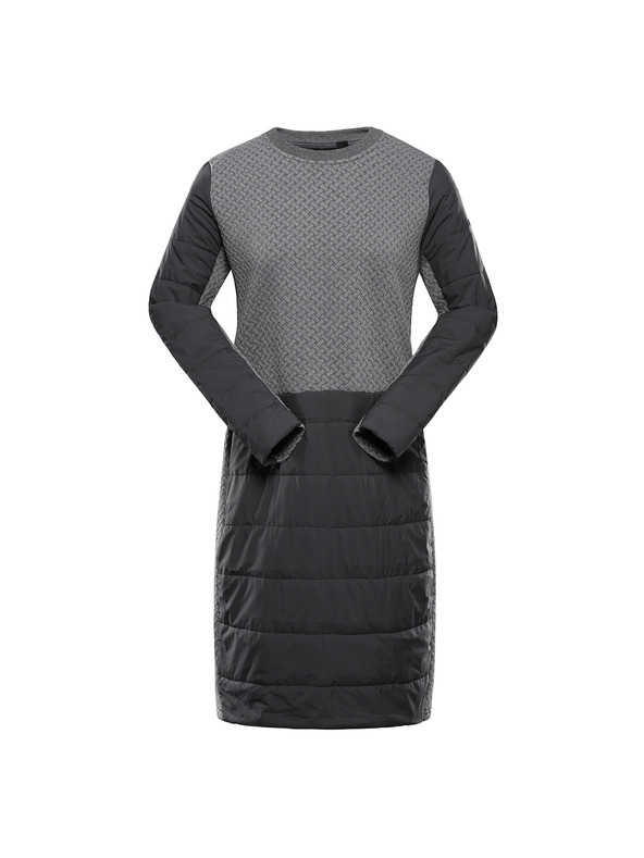 ALPINE PRO Ženske obleke z grelno podlogo hi-therm ALPINE PRO OLWA dk.true gray