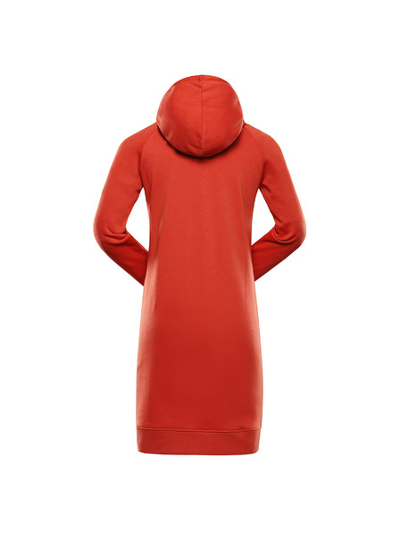 ALPINE PRO Ženske majične obleke ALPINE PRO OLEBA red clay