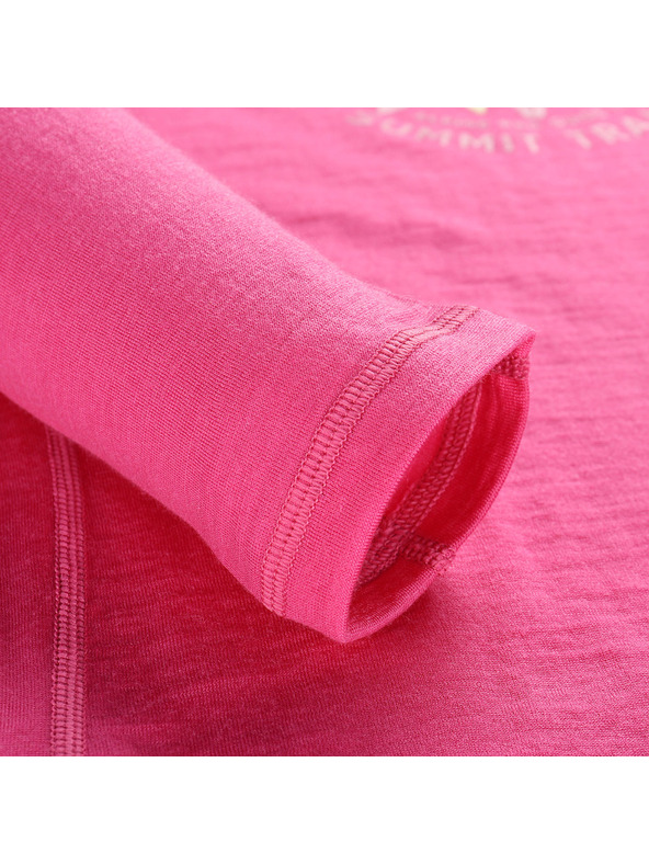 ALPINE PRO Žensko majico iz merino volne ALPINE PRO MERENA fuchsia fedora varianta pa