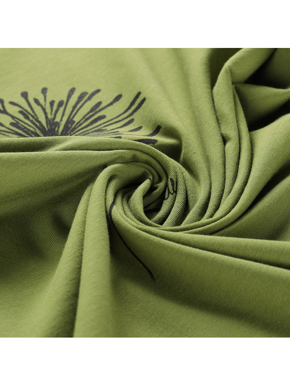 ALPINE PRO Ženska bombažna majica ALPINE PRO MOROLA turtle green varianta pa