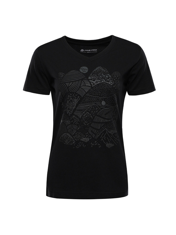 ALPINE PRO Ženska funkcionalna majica s cool-dry ALPINE PRO GREMA 2 black varianta pb