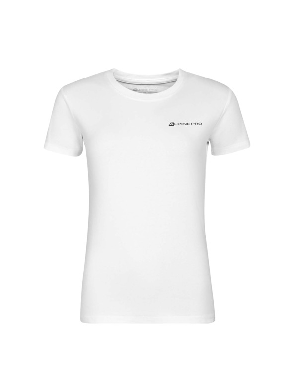 ALPINE PRO Ženska bombažna majica s fino bombažno tkanino ALPINE PRO FRABA white