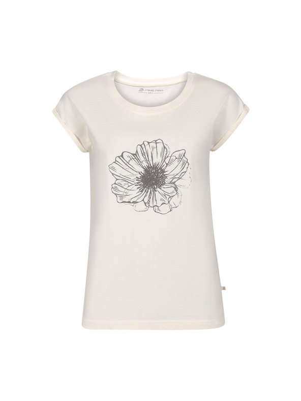 ALPINE PRO Ženska majica iz nemečljivega materiala ALPINE PRO NOGERA creme varianta pb
