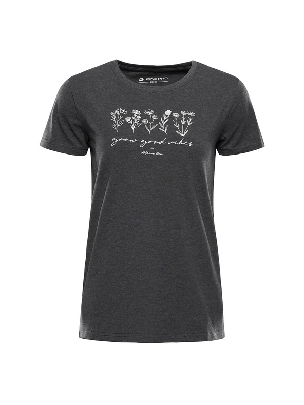 ALPINE PRO Ženska bombažna majica ALPINE PRO MOROLA dk. true gray varianta pc