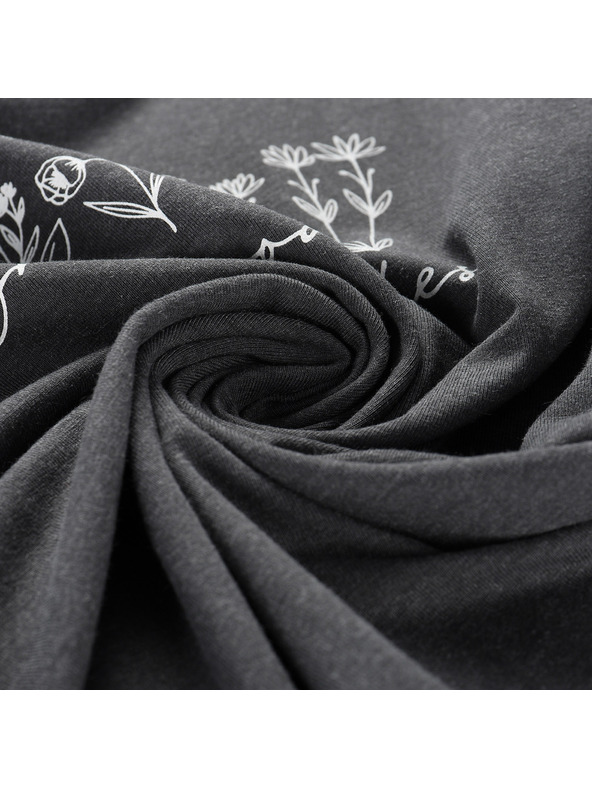 ALPINE PRO Ženska bombažna majica ALPINE PRO MOROLA dk. true gray varianta pc