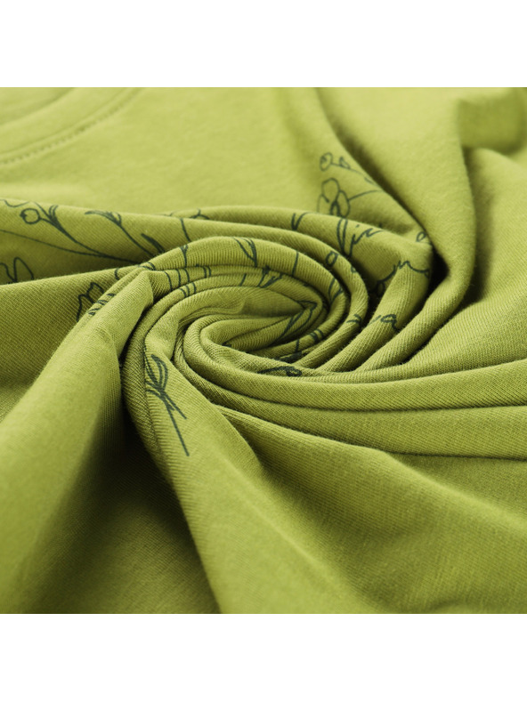 ALPINE PRO Ženska majica iz organske bombaža ALPINE PRO TERMESA 3 green oasis varianta pb