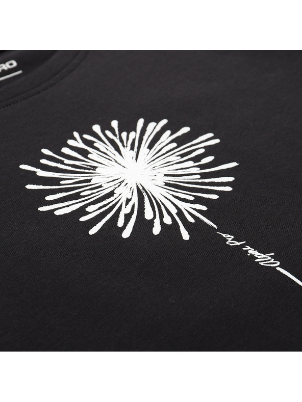 ALPINE PRO Ženska bombažna majica ALPINE PRO MOROLA black varianta pa