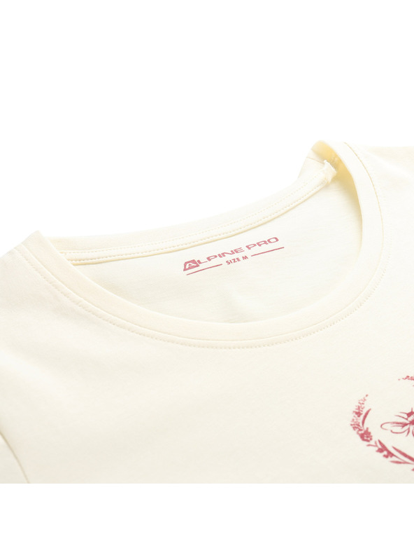 ALPINE PRO Žensko majico iz organske bombaže ALPINE PRO TERMESA 2 creme varianta pb