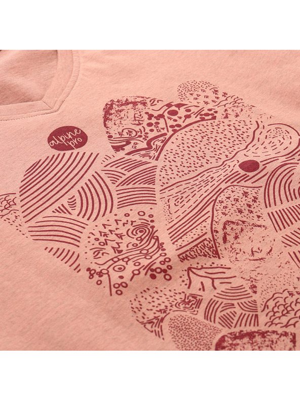 ALPINE PRO Žensko funkcionalno majico s cool-dry ALPINE PRO GREMA 2 tawny orange varianta pb