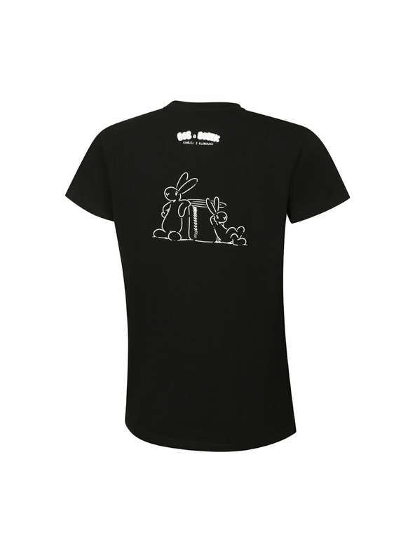 ALPINE PRO Ženska bombažna majica bob a bobek ALPINE PRO BOBBA black