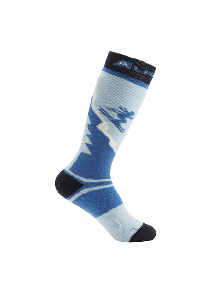 ALPINE PRO Otroške smučarske nogavice iz merino volne ALPINE PRO SKYRO windsurfer