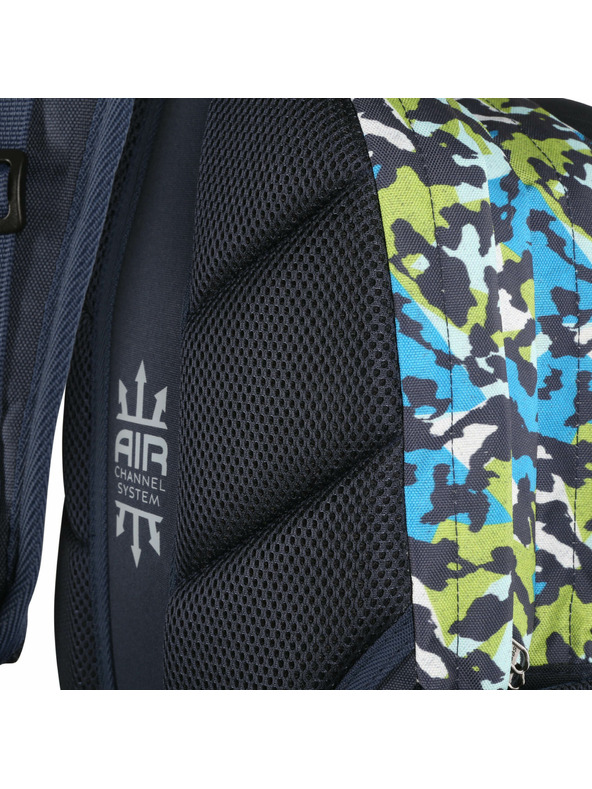 ALPINE PRO Otroški šolski nahrbtnik s svetečim logotipom 25l ALPINE PRO NERAX mood indigo