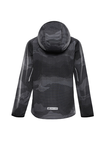 ALPINE PRO Otroška softshell jakna z membrano ALPINE PRO EZORO black varianta pa