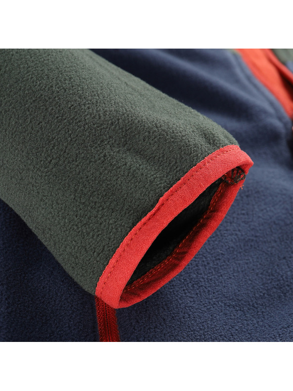 ALPINE PRO Otroška topla jopa iz mikroflisa ALPINE PRO SIUSO 3 petrol