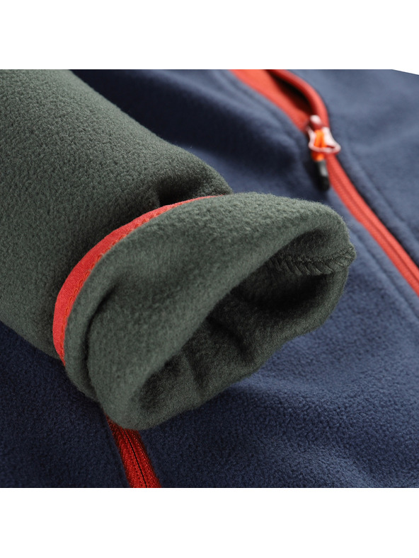 ALPINE PRO Otroška topla jopa iz mikroflisa ALPINE PRO SIUSO 3 petrol