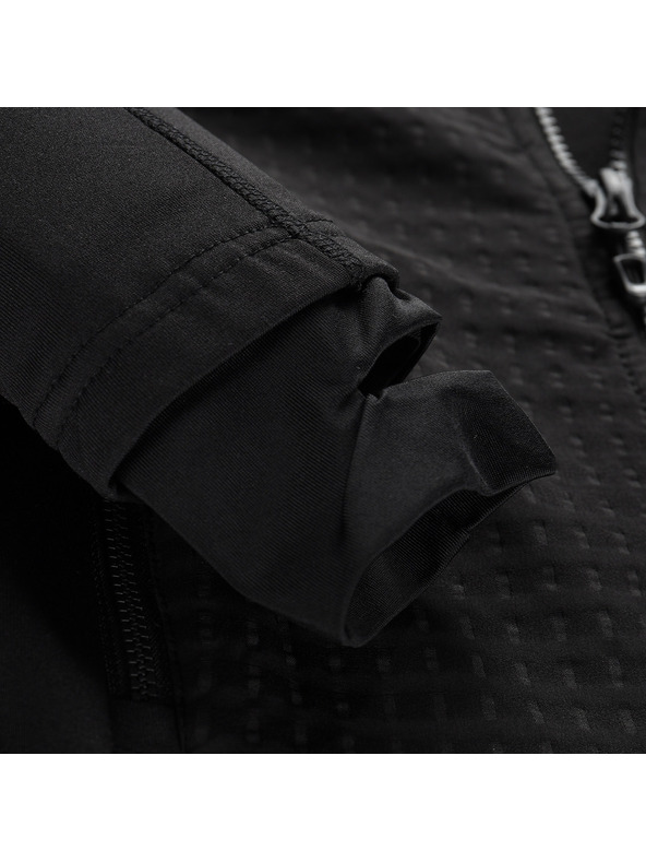 ALPINE PRO Otroška hitrosušeča jopa s prostretch ALPINE PRO QUERTO 2 black