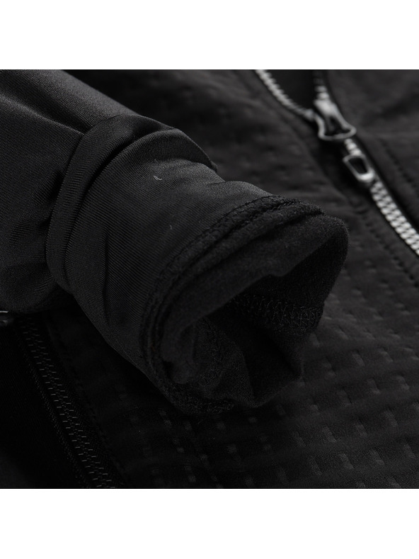 ALPINE PRO Otroška hitrosušeča jopa s prostretch ALPINE PRO QUERTO 2 black