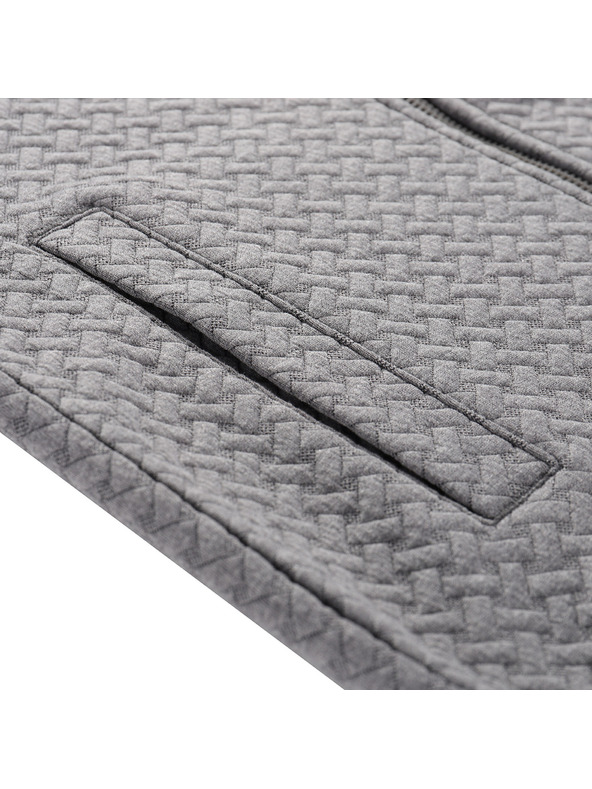 ALPINE PRO Otroška melirana jopica s kapuco ALPINE PRO LELO dk.true gray