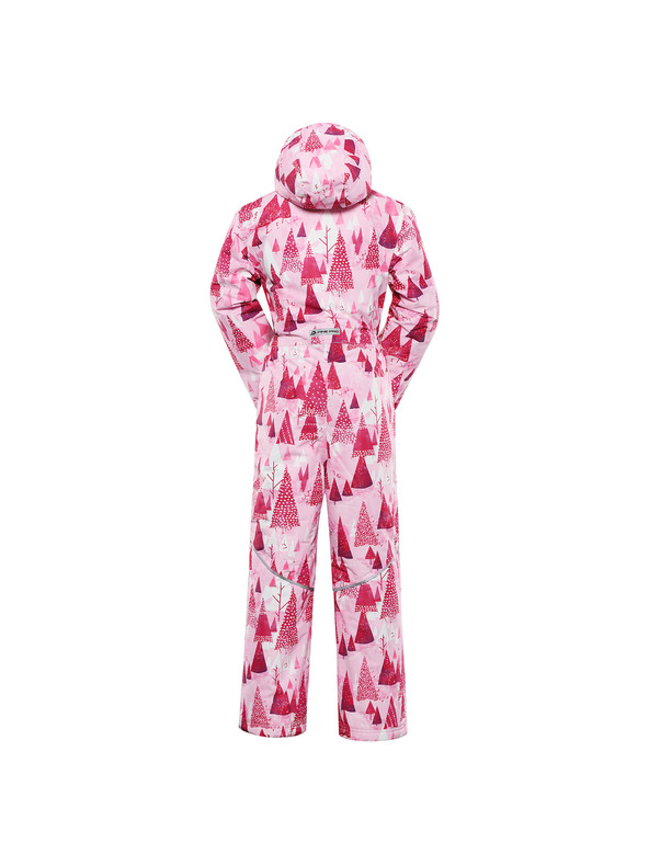 ALPINE PRO Otroška kombinezonda z membrano ptx snow ALPINE PRO KIREMO neon knockout pink različica pa