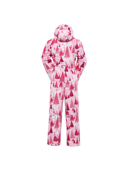 ALPINE PRO Otroška kombinezonda z membrano ptx snow ALPINE PRO KIREMO neon knockout pink različica pa