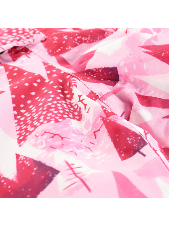 ALPINE PRO Otroška kombinezonda z membrano ptx snow ALPINE PRO KIREMO neon knockout pink različica pa