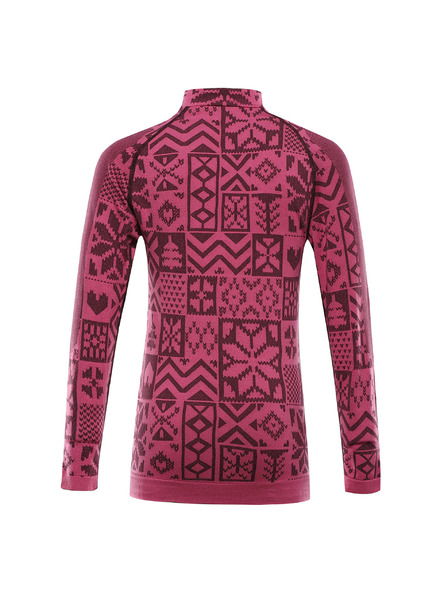 ALPINE PRO Otroško funkcionalno perilo - majica ALPINE PRO SEAMO fuchsia fedora