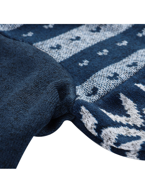 ALPINE PRO Otroški topel pulover s kapuco ALPINE PRO NORESO moonlit ocean različica pa