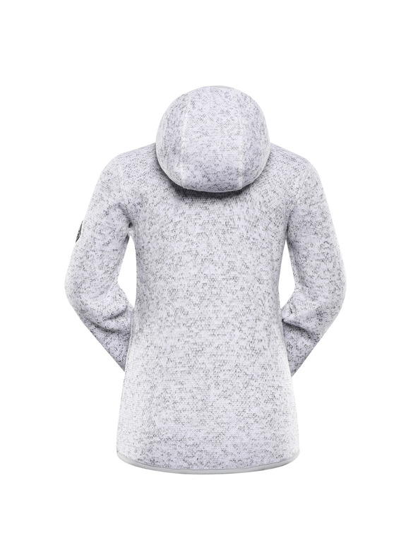 ALPINE PRO Otroški topel pulover z zadrgo ALPINE PRO ZEGO 2 white