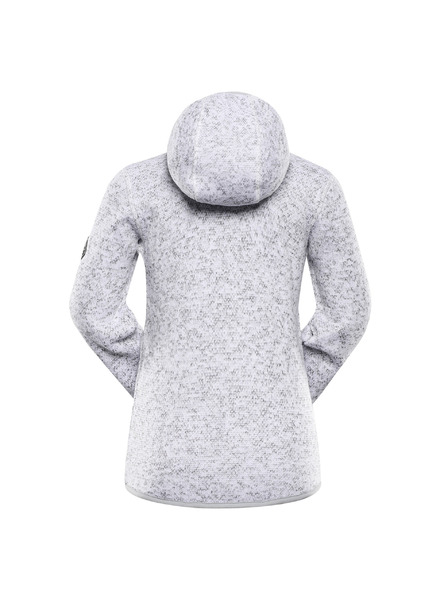 ALPINE PRO Otroški topel pulover z zadrgo ALPINE PRO ZEGO 2 white