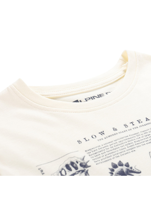 ALPINE PRO Otroška majica iz organske bombaževine ALPINE PRO ECCO 2 creme varianta pf