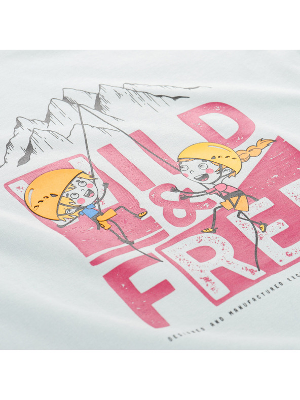 ALPINE PRO Otroška majica iz organske bombaževine ALPINE PRO ECCO 2 sprout green varianta pe