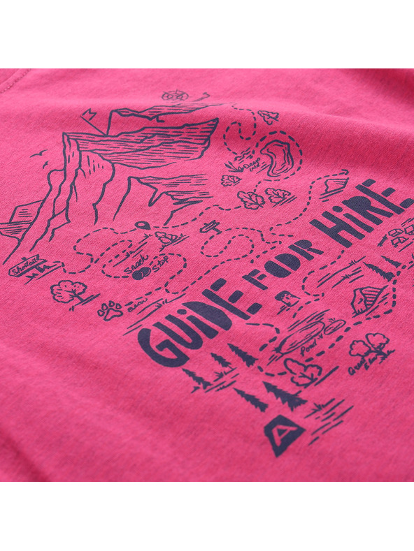 ALPINE PRO Otroška hitrosušeča majica ALPINE PRO NOGERO fuksija fedora varianta pa