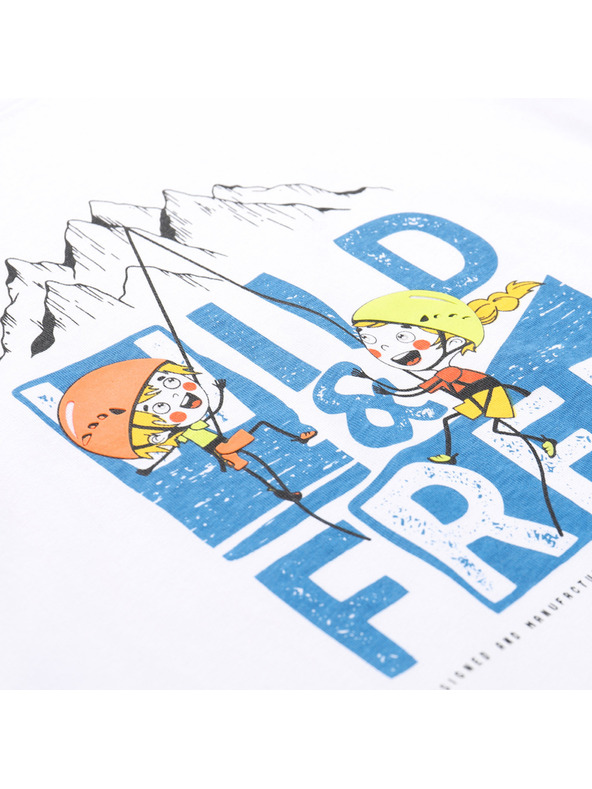 ALPINE PRO Otroška majica iz organske bombažne tkanine ALPINE PRO ECOMO 3 bela varianta pc