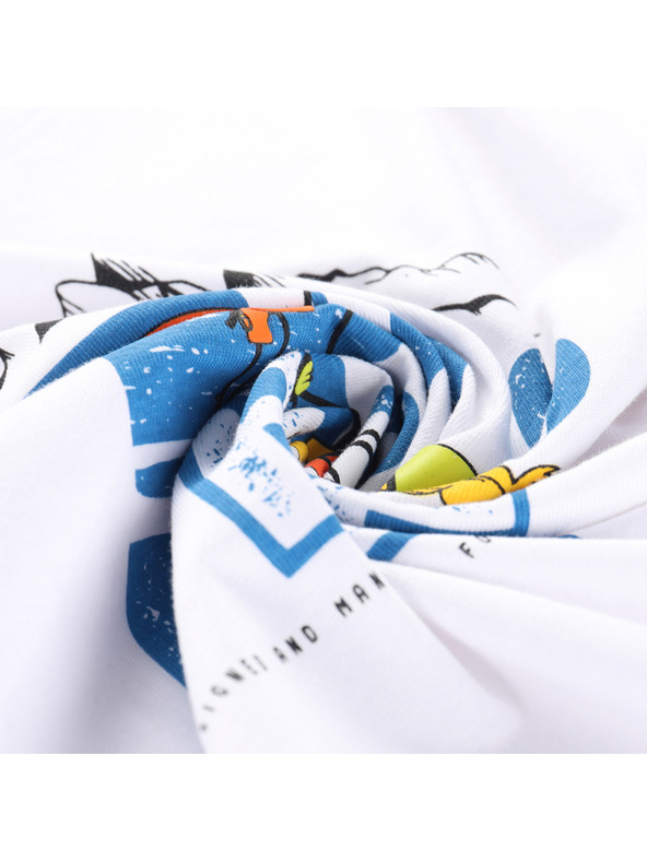 ALPINE PRO Otroška majica iz organske bombažne tkanine ALPINE PRO ECOMO 3 bela varianta pc