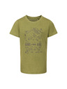 ALPINE PRO Otroška majica iz nemečljive tkanine ALPINE PRO NOGERO zelena oaza varianta pa