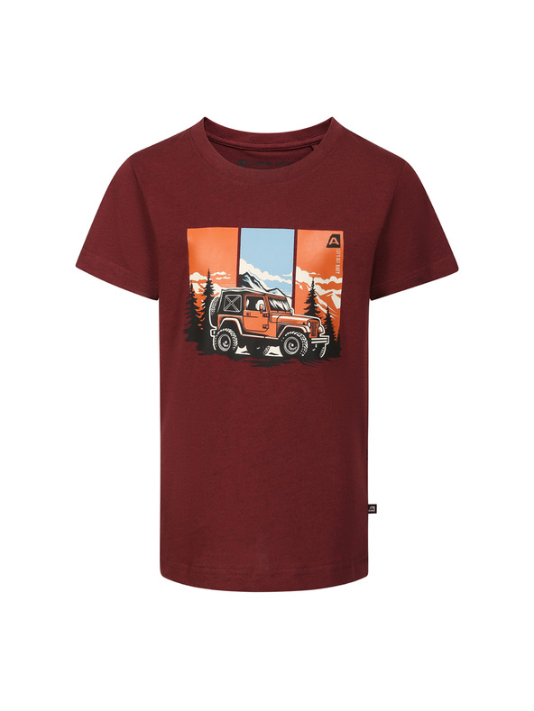 ALPINE PRO Otroška hitrosušeča majica ALPINE PRO NOGERO winetasting varianta pc