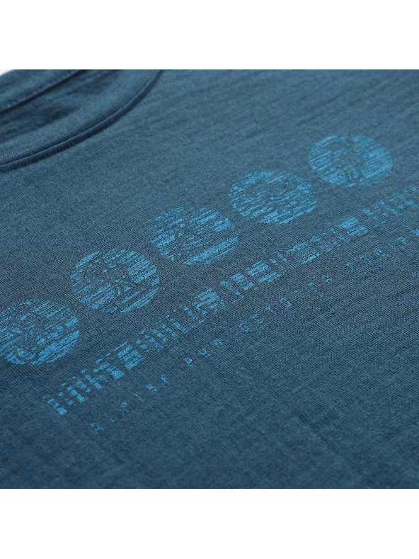 ALPINE PRO Otroška majica iz merino volne ALPINE PRO MERENO 2 maroški