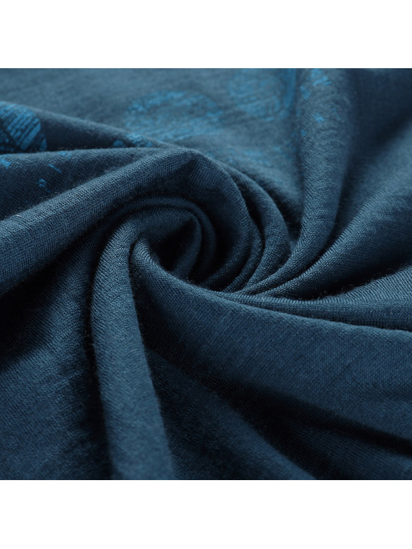 ALPINE PRO Otroška majica iz merino volne ALPINE PRO MERENO 2 maroški