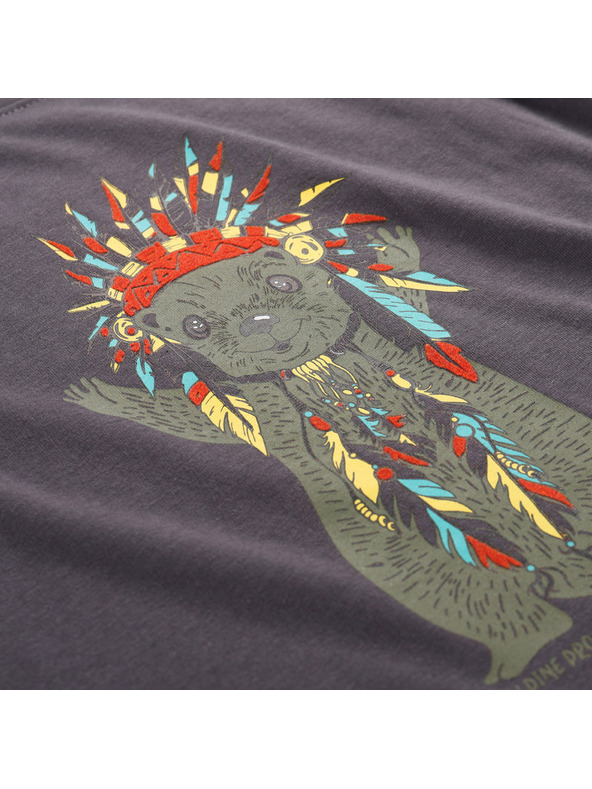 ALPINE PRO Otroška majica iz organske bombažne ALPINE PRO ECOMO 3 obsidian varianta pa