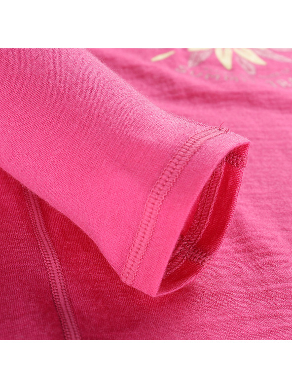 ALPINE PRO Otroška merino majica ALPINE PRO MERENO fuksija fedora varianta pb