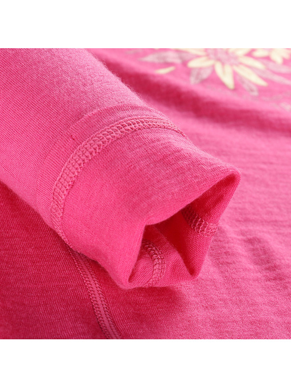 ALPINE PRO Otroška merino majica ALPINE PRO MERENO fuksija fedora varianta pb