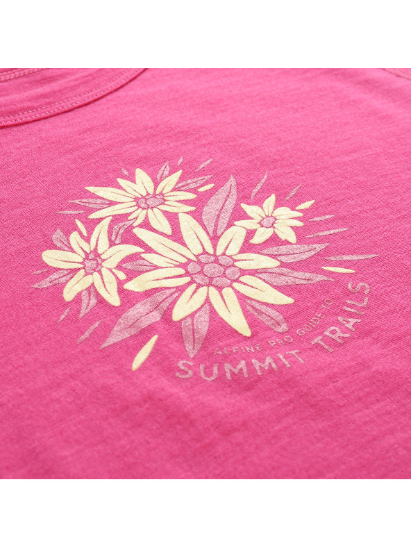 ALPINE PRO Otroška merino majica ALPINE PRO MERENO fuksija fedora varianta pb