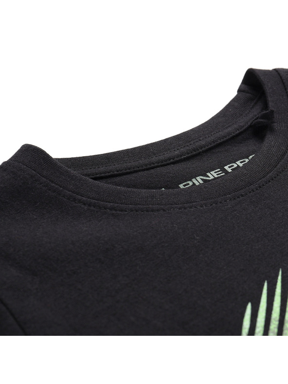 ALPINE PRO Otroška hitrosušeča majica s cool-dry ALPINE PRO DALLO 3 črna varianta pb