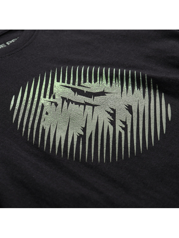 ALPINE PRO Otroška hitrosušeča majica s cool-dry ALPINE PRO DALLO 3 črna varianta pb