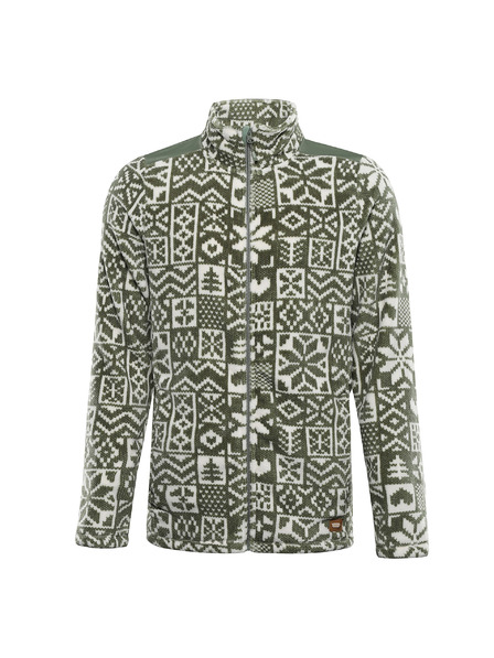 ALPINE PRO Moška flis jopa s supratherm ALPINE PRO EFLIN oil green varianta pa