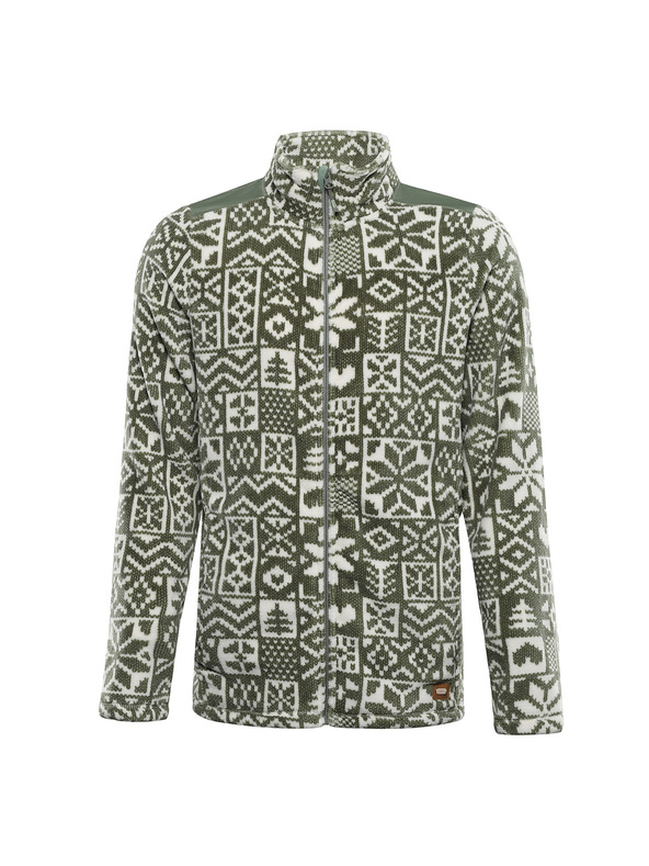 ALPINE PRO Moška flis jopa s supratherm ALPINE PRO EFLIN oil green varianta pa