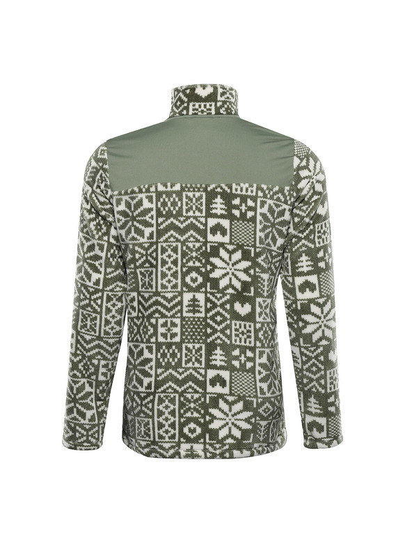 ALPINE PRO Moška flis jopa s supratherm ALPINE PRO EFLIN oil green varianta pa