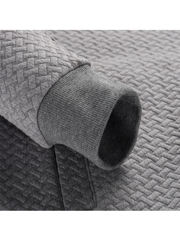 ALPINE PRO Moška jopa s kapuco ALPINE PRO LEL dk.true gray