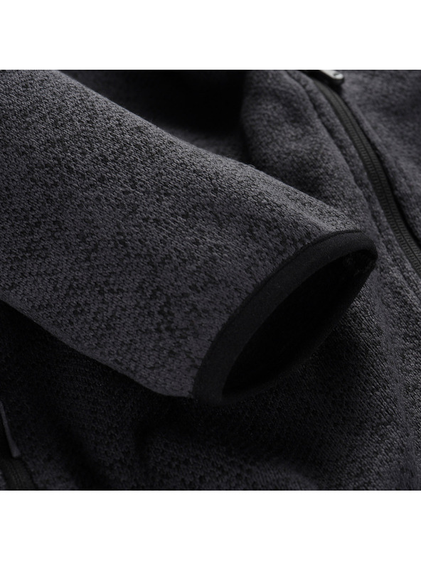 ALPINE PRO Moški topel jopič na zadrgo ALPINE PRO ZEG 2 black